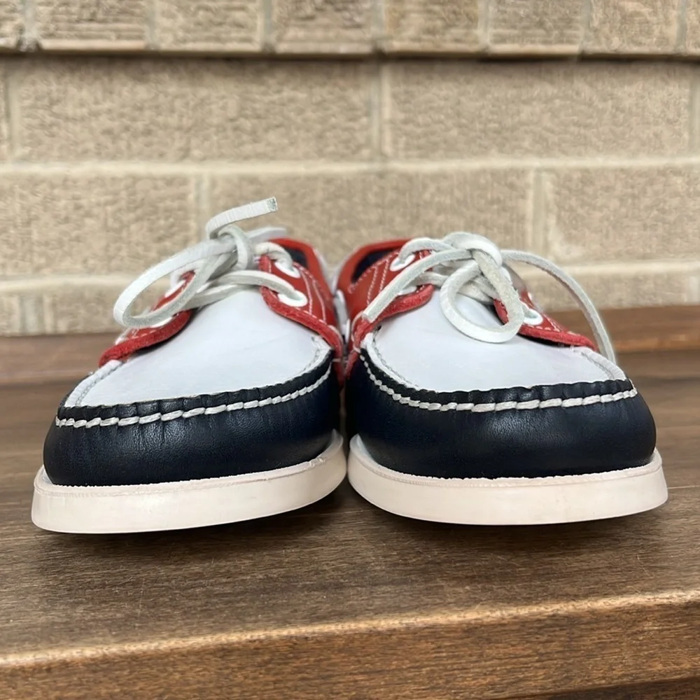NWOT Paraboot x Dooney & Bourke Marine Loafers Red White Navy – Youth 4/5